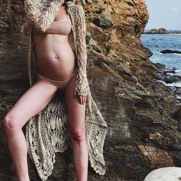 meskita Sweaters - MESKITA CROCHET MINI HOODIE ONE SIZE